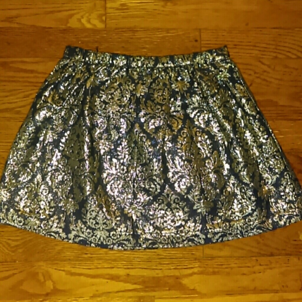 Black and gold skirt